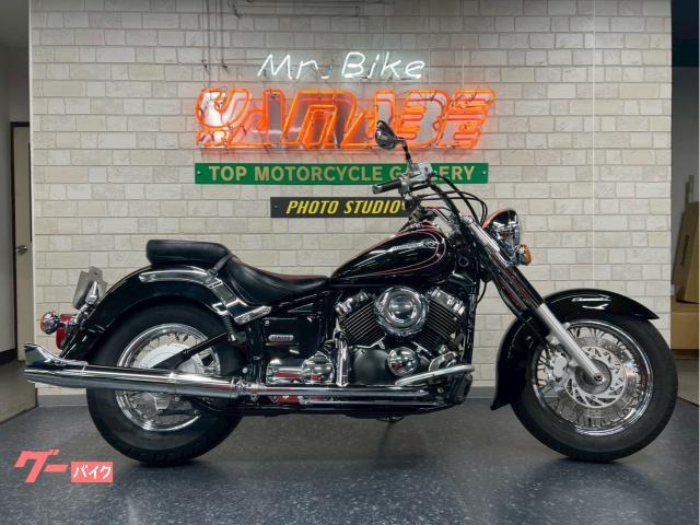 ドラッグスター４００クラシック　２０１０年モデル　ケンテックフィッシュテールフルエキ　スマホホルダー