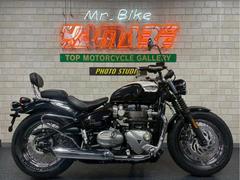ＴＲＩＵＭＰＨ　ボンネビル　スピードマスター　２０１８年モデル　純正ＯＰタンデムコンフォートシート＆バックレスト　Ｒバッグサポート　ＥＧガード