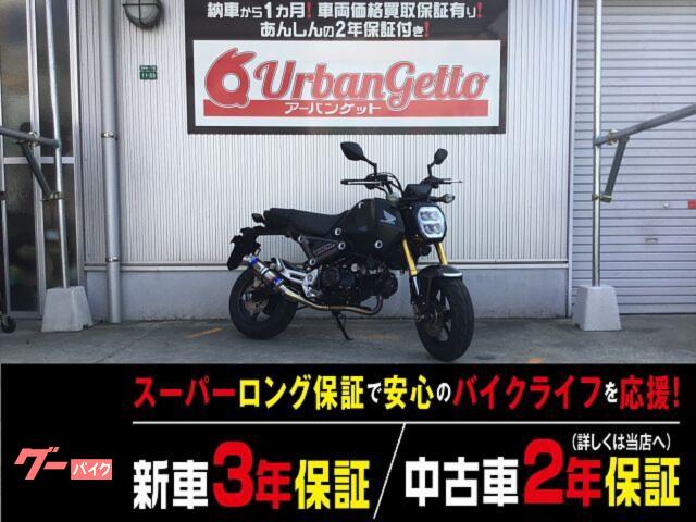 グロム　４スト　ＦＩ　社外マフラー　ＬＥＤウインカー　ギアポジションインジケーター　ヘルメットホルダー