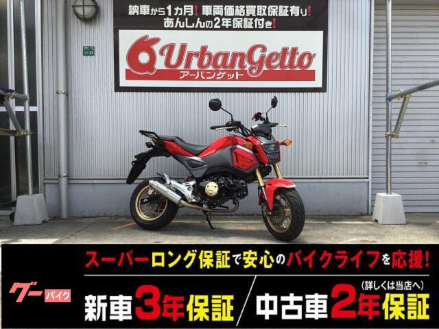グロム　二眼ヘッドライト　リアキャリア　メットホルダー　スマホホルダー　モリワキマフラー　４スト　ＦＩ