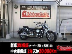 ヤマハ　ドラッグスター４００クラシック　ＶＨ０１Ｊ型　空冷Ｖツイン　キャブ　左右サイドバッグサポート　社外１本出しステンマフラー