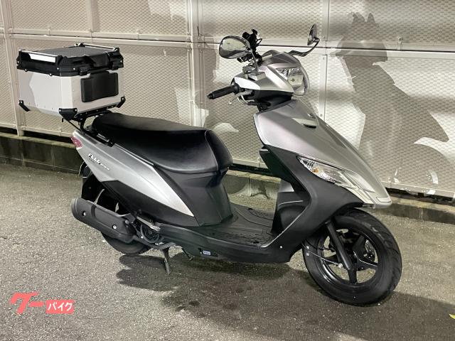 アドレス１２５　後期　フラットシート　テールボックス　スマホホルダー　カスタムミラー