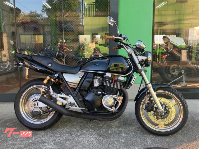 ＸＪＲ４００　ハンドル　マフラー改　エンジンガード付き