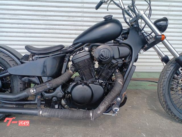 ホンダ スティード400チョッパーマットブラックフルカスタム