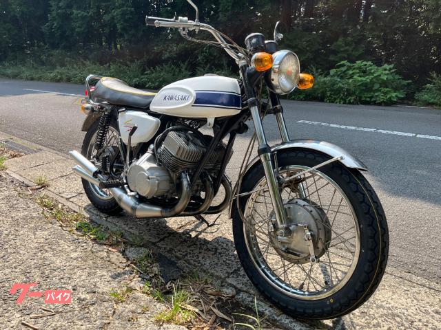 □ カワサキ マッハⅢ 500ss H1 白エグリ 初期KA用 純正ヘッドランプ
