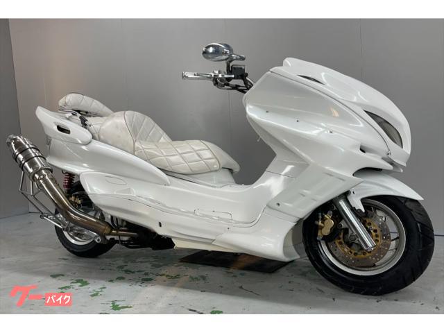 ヤマハ マジェスティＣ ＳＧ０３Ｊ ２００２年モデル カスタム車 Ｆマスク シート エアロ マフラー テールランプ Ｒウイング｜ＧＡＲＡＧＥ－Ｊ イオ  武雄店｜新車・中古バイクなら【グーバイク】