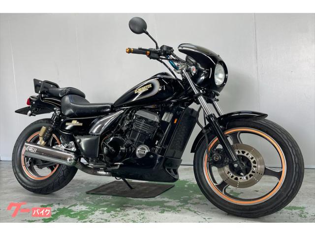 エリミネーター２５０ＳＥ　ＥＬ２５０Ａ　１９８９年モデル　純正オプションアンダーカウル　社外ハンドル　ハンドルポスト