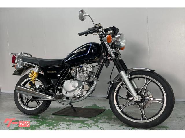 ＧＮ１２５Ｈ　ＰＣＪＧ９　社外ハンドル　リアサス　ＬＥＤライト　メッキフェンダー　リアキャリア　キャストホイール　キャブ車