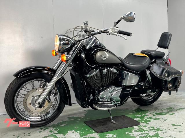 HONDAシャドウ400NC34純正スタッズ付き黒バイクフロントフェンダー ホンダ シャドウ400 NC34 2008年モデル 社外ハンドル