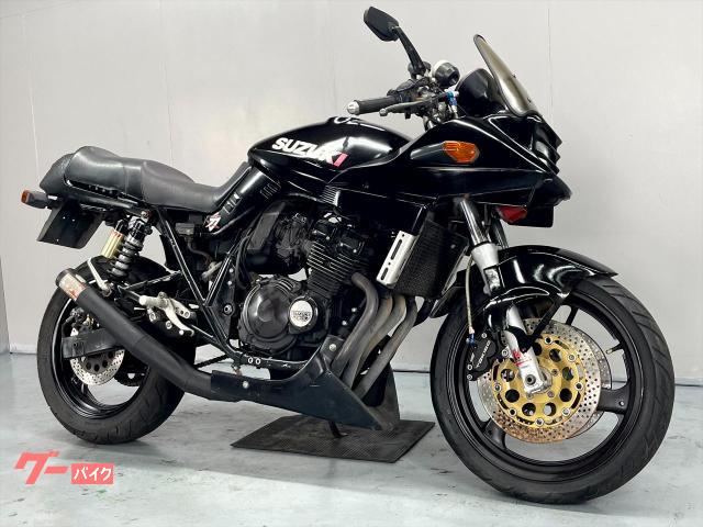 ＧＳＸ２５０Ｓ　ＫＡＴＡＮＡ　ＧＪ７６Ａ　１９９１年モデル　刀　社外マフラー　バックステップ　カスタム車両