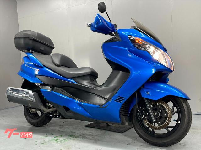 スカイウェイブ２５０　タイプＭ　２００８年モデル　ＣＪ４５Ａ　リアボックス付き　ナックルガード