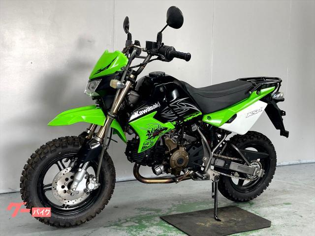 カワサキ KSR110 前後新品タイヤ 社外マフラー リアキャリア