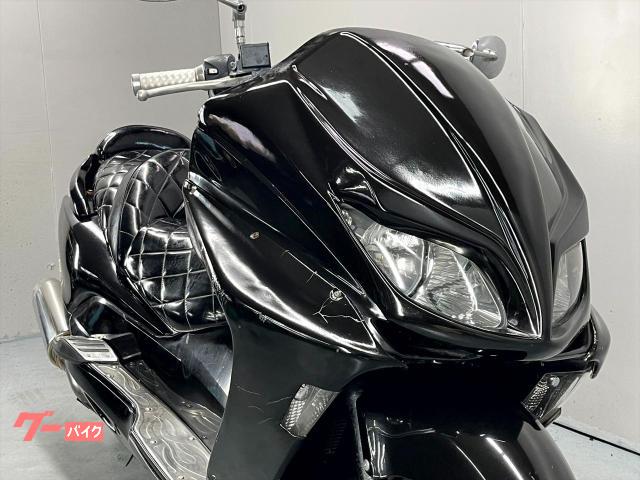 ★支払総額3.8万円★ホンダ フォルツァ 黒 MF06 社外マフラー！ 社外ハンドル！ 社外ハンドルポスト！ アルミステップ！ フェンダーレス！ ホンダ フォルツァ・Z MF08 2004年モデル 社外マフラー