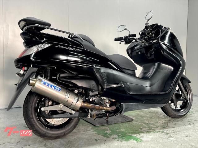 ヤマハ グランドマジェスティ250  SG15J  社外マフラー！ 社外ハンドル！ 激安ビッグスクーター！ 走行テスト済み  関東圏内即日配送可能です！ ヤマハ グランドマジェスティ250 SG15J 2004年モデル