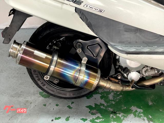 スカイウェイブCJ43 大口経カスタムマフラー 浅倉商事：CJ43スカイウェイブ250用 SHタイプマフラー レーシングタイプ
