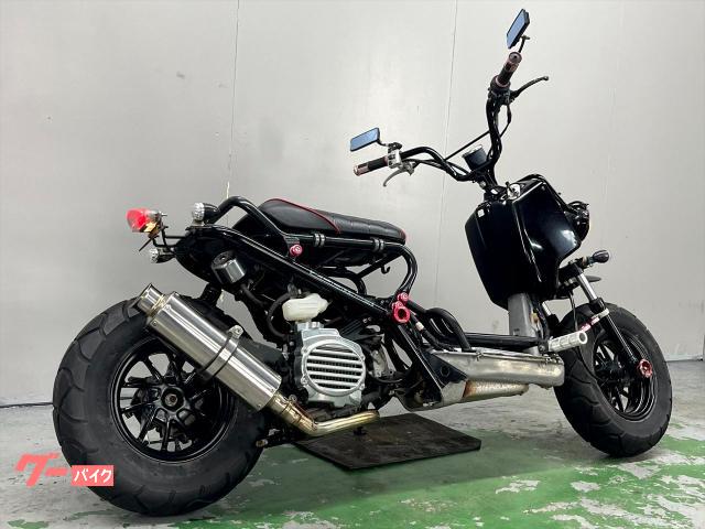 受付終了 ズーマー  社外マフラー ロンホイ他オプション多数 メンテナンス済み　キャブ車　東京杉並区　現車確認 ホンダ ズーマー AF58 2007年モデル ロンホイ 前後社外足回り