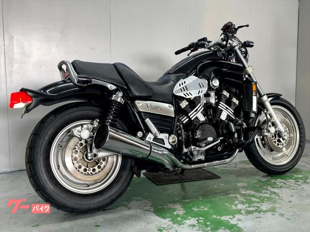 車検 R3/3迄 カスタム多数 ヤマハ V-MAX マフラー サスペンション カウル エンジンガード YAMAHA V-MAX1200 エンジンガード ブラック メッキ VMAX エンジン