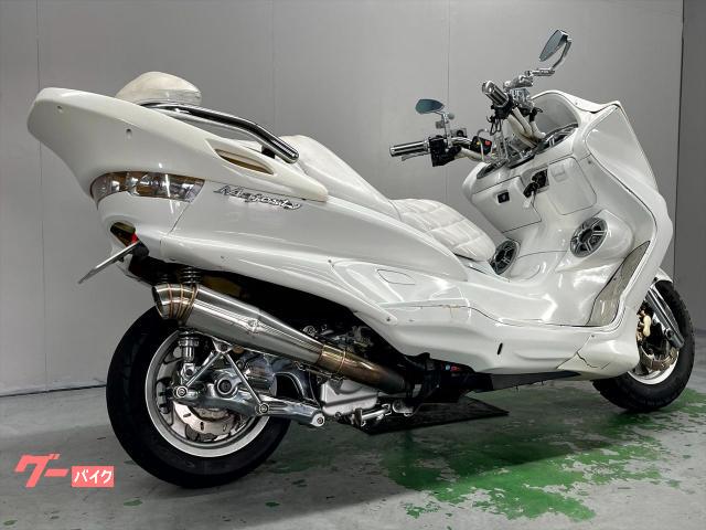 【YAMAHAマジェスティーc】SG03J 絶好調　オールホワイトフルカスタム ヤマハ マジェスティC SG03J 2003年モデル フルカスタム