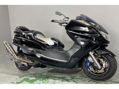 ヤマハ　マジェスティＣ　ＳＧ０３Ｊ　２００４年モデル　武蔵マフラー　ハンドル　エアロ　シート　パワーフィルター　Ｒサス　Ｆフェンダー