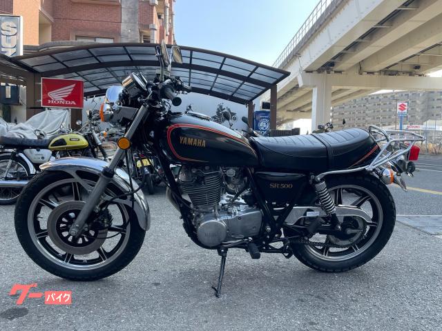 SR500  2J2 最初期型　旧車 ヤマハ SR500 2J2初期型 リヤキャリア フロント19インチ