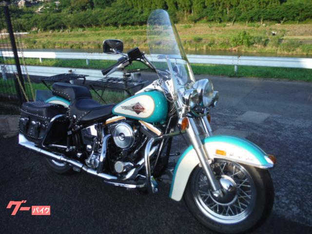 FLSTCソフテイルヘリテイジ(EVO) 純正マフラー ハーレーFLSTCソフテイル07-11年 純正サイレンサー前後セット