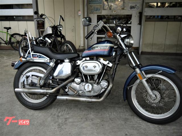 ＸＬＨ１０００　１９７４年モデル　オリジナルペイント　純正アルミリム　マフラー・ハンドル社外