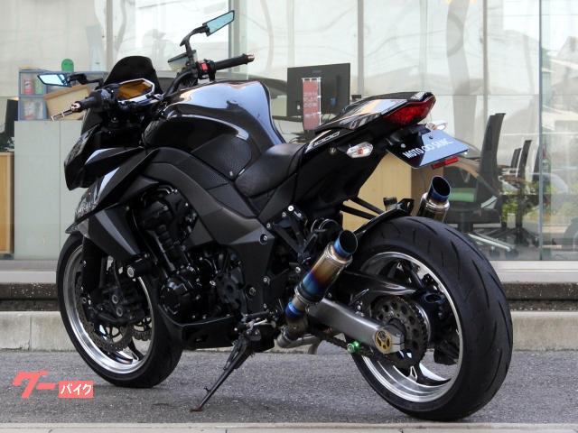 カワサキ Z1000 チタンマフラー ノーマル付属 カーボンリア