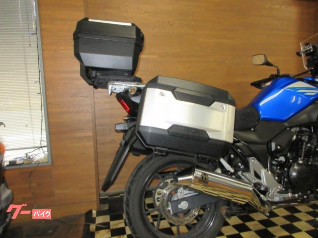 Ｖストローム250 フルパニア　マフラー　ETC スズキ V－ストローム250 フルパニア 社外マフラー ガード付
