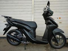 ホンダ　Ｄｉｏ１１０・ベーシック　２０２３年式・つや消し黒・リアキャリア・風防・ナックルガード付・自賠責含む・電源