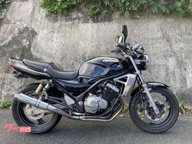 ＢＡＬＩＵＳ−II　ＺＲ２５０Ｂ　黒　マフラー　ウインカー　ミラー