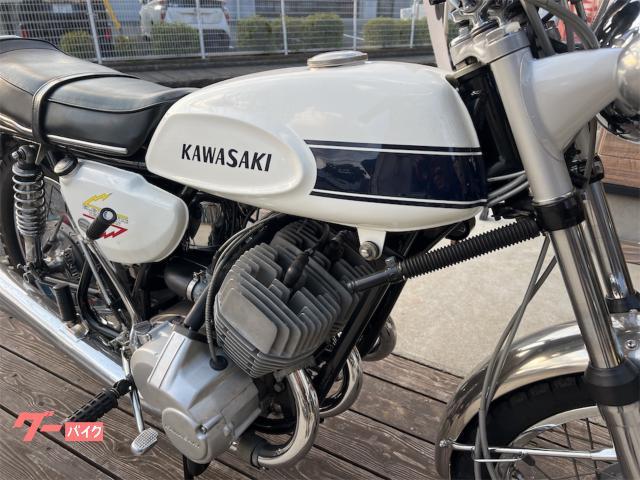 KAWASAKI 青 タンク 傷あり　500SS H1A バイク KAWASAKI 青 タンク 傷あり 500SS H1A