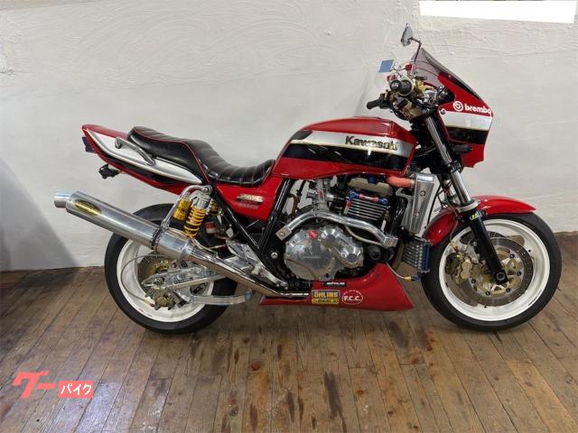 ZRX1200R TSUKIGIマフラー バックステップ リヤオーリンズ OVERスイングアーム FCR マルケジーニホイール