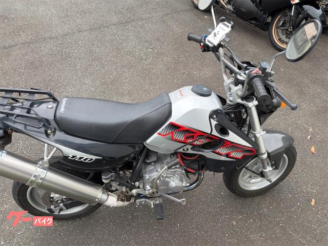 カワサキ KSR110 カスタムマフラー 多数タケガワパーツ 保険付き