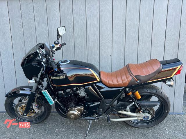 カワサキ ZRX400ショート管 タックロール ハンドル 社外マスター