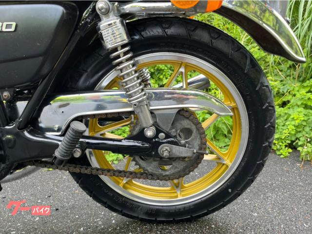 スズキ GT380 キャストホイール チョビ3 タイヤ新品