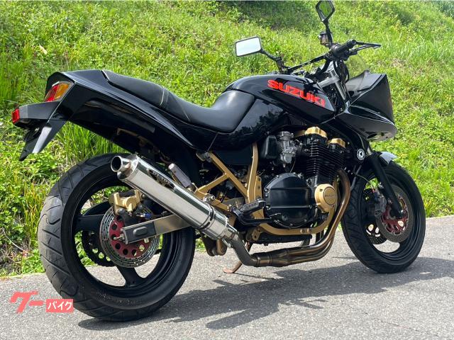 スズキ GSX750S KATANA オーリンズ フルエキマフラー
