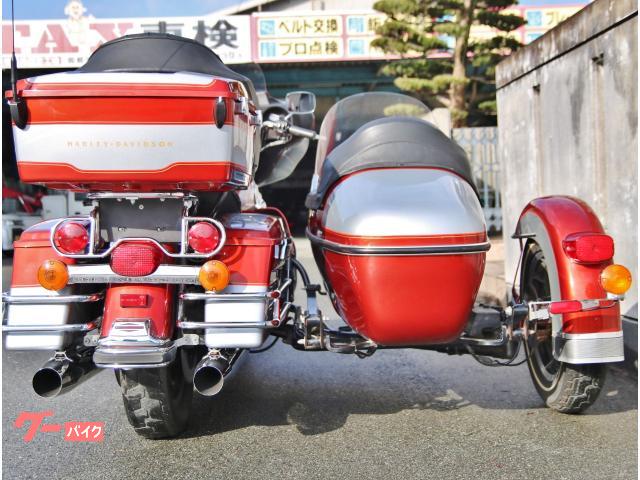 節約 千葉県発 トライク専門店 WANIHANA Harley-Davidson エレクトラグライド サイドカー 赤 左船（右ハンドル仕様）