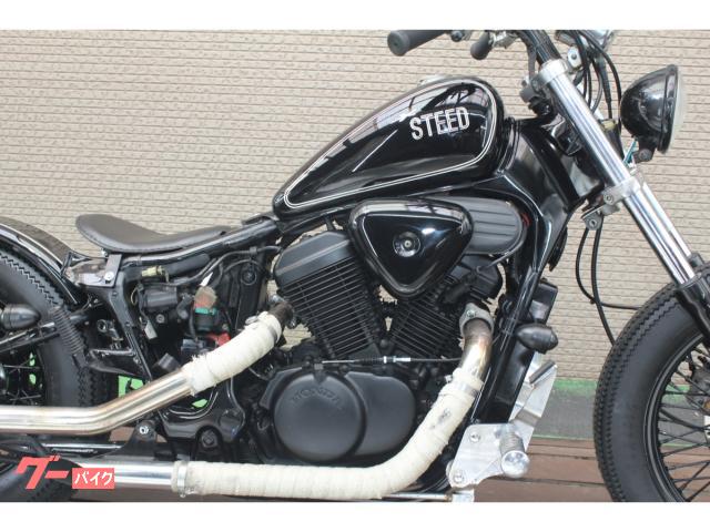 ホンダ スティード４００ ＮＣ２６型 １９９３年モデル ヴィンテージタイヤ オールペン スラッシュカットマフラー  フラットフェンダー｜山元モーターサイクル｜新車・中古バイクなら【グーバイク】