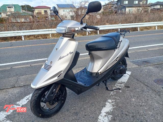 スズキ　アドレスV100　人気の2サイクル　中古実動車　バッテリー新品交換済み　タイヤ前後ほぼ新品同様　ナンバー登録書類有 スズキ アドレスV100 2サイクル メットイン タイヤ新品｜BE