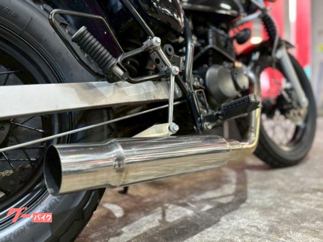 スズキ バンバン200 社外フルエキマフラー アップハンドル タンデム