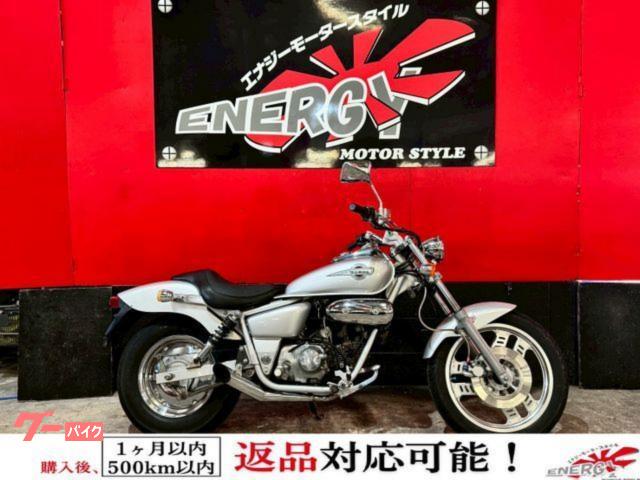 ＭＡＧＮＡ　ＦＩＦＴＹ　ＪＭＣＡ公認スラッシュカットマフラー　カスタムステップ　新品バッテリー　新品プラグ　１年保証