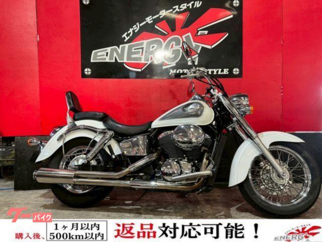 シャドウ４００　社外マフラー　アラームセキュリティ　バックレスト　サイドバック　新品バッテリー　１年保証