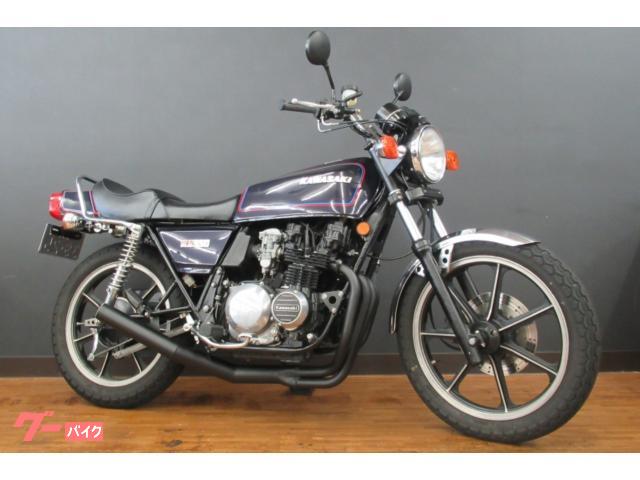 カワサキ Ｚ５５０ＦＸ ＫＺ５５０ 段付きシート 黒集合管装着