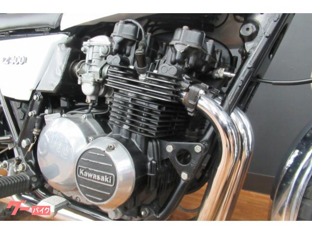 カワサキ Z400J イタリアモデル パールホワイト メッキ集合管