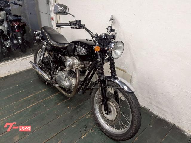 カワサキ W650 ローシート SP忠男フルエキマフラー バッテリー