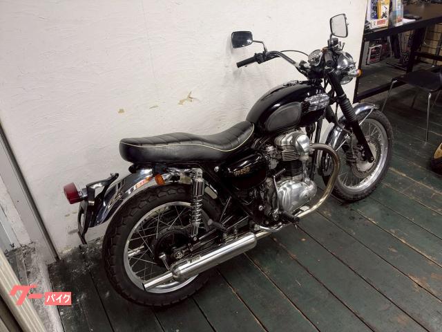カワサキ W650 ローシート SP忠男フルエキマフラー バッテリー