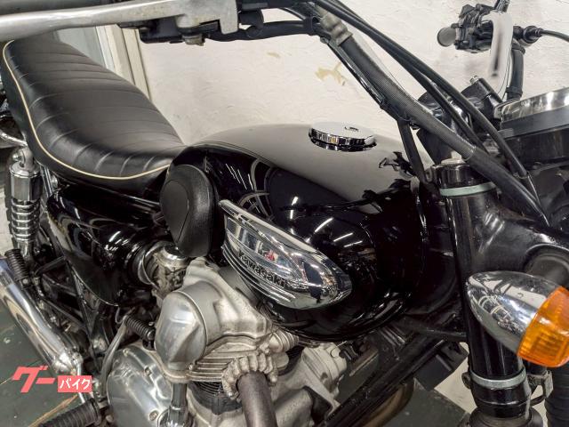 カワサキ W650 ローシート SP忠男フルエキマフラー バッテリー 
