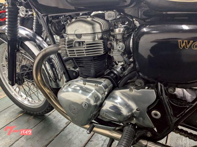 カワサキ W650 ローシート SP忠男フルエキマフラー バッテリー 