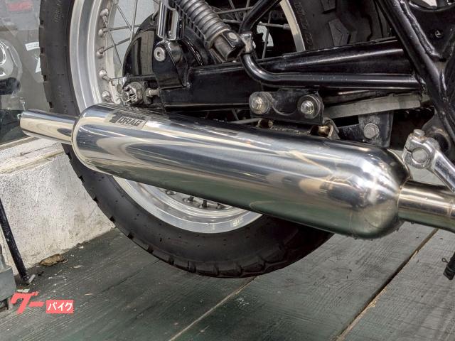 カワサキ W650 ローシート SP忠男フルエキマフラー バッテリー 