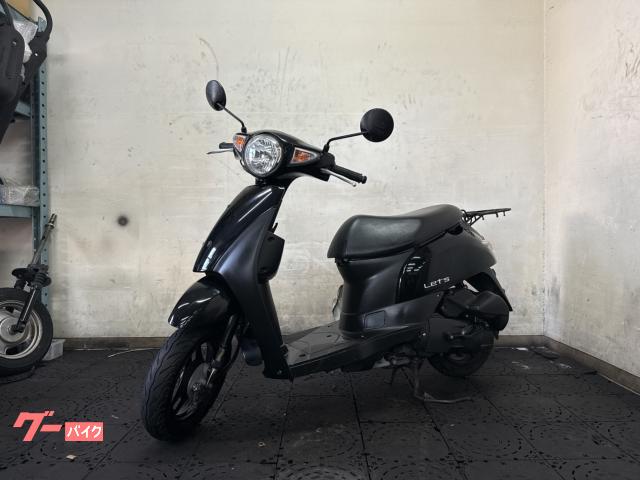 東京豊島区大塚のバイクや　スズキレッツCA4AA 黒色現役バイク自賠責付き試乗も可能,乗って帰れます！ スズキ レッツ ／CA4AA型／ノーマル車両／インジェクションモデル